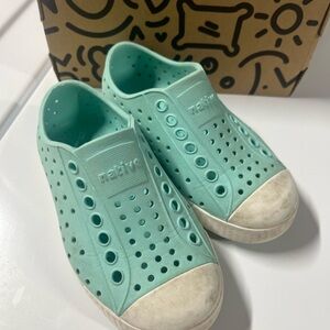 Native Shoes Blue Sneakers Lightweight Perforated Design